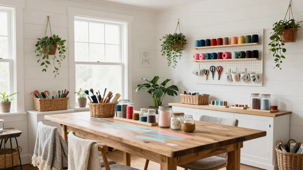 16 Cozy Farmhouse Craft Room Organization Ideas That’ll Make You Want to Get Creative Again (#4 Will Inspire You!)