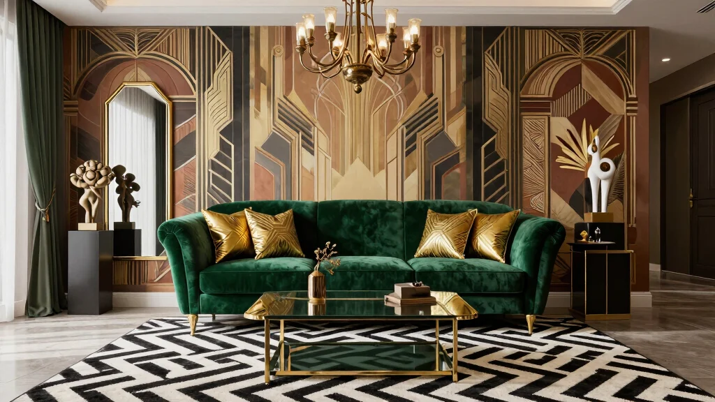 15 Art Deco Living Room Ideas That Will Transform Your Space into a Glamorous Retreat!