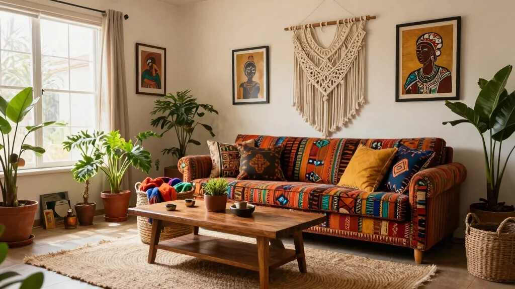15 Afrohemian Living Room Ideas That Will Transform Your Space Into a Vibrant Oasis!